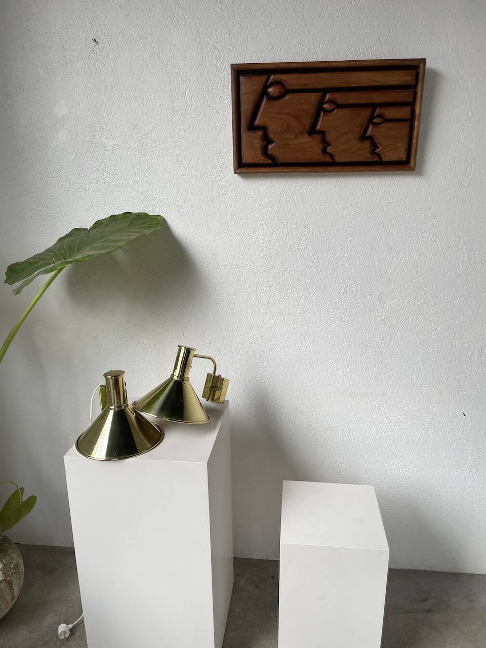 Pair of Hovik Lys brass wall lights Jonas Hidle Denmark