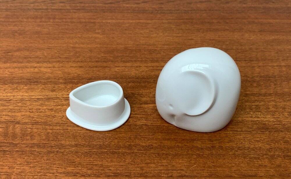 Vintage secret box elephant in German porcelain from Arzberg