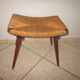Tabouret vintage paille 1960