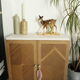 Large young chamois ceramic trinket
