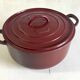 Enamelled cast iron casserole by Godin model n°9p – 40s/50s