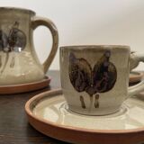 Coffee service in real French stoneware