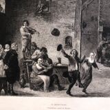 1 lot 6 prints revue l'art late 19th century: importun, desmoulins, cabaret, venice, chaumieres, menetrier