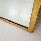 Vintage brass rectangle mirror