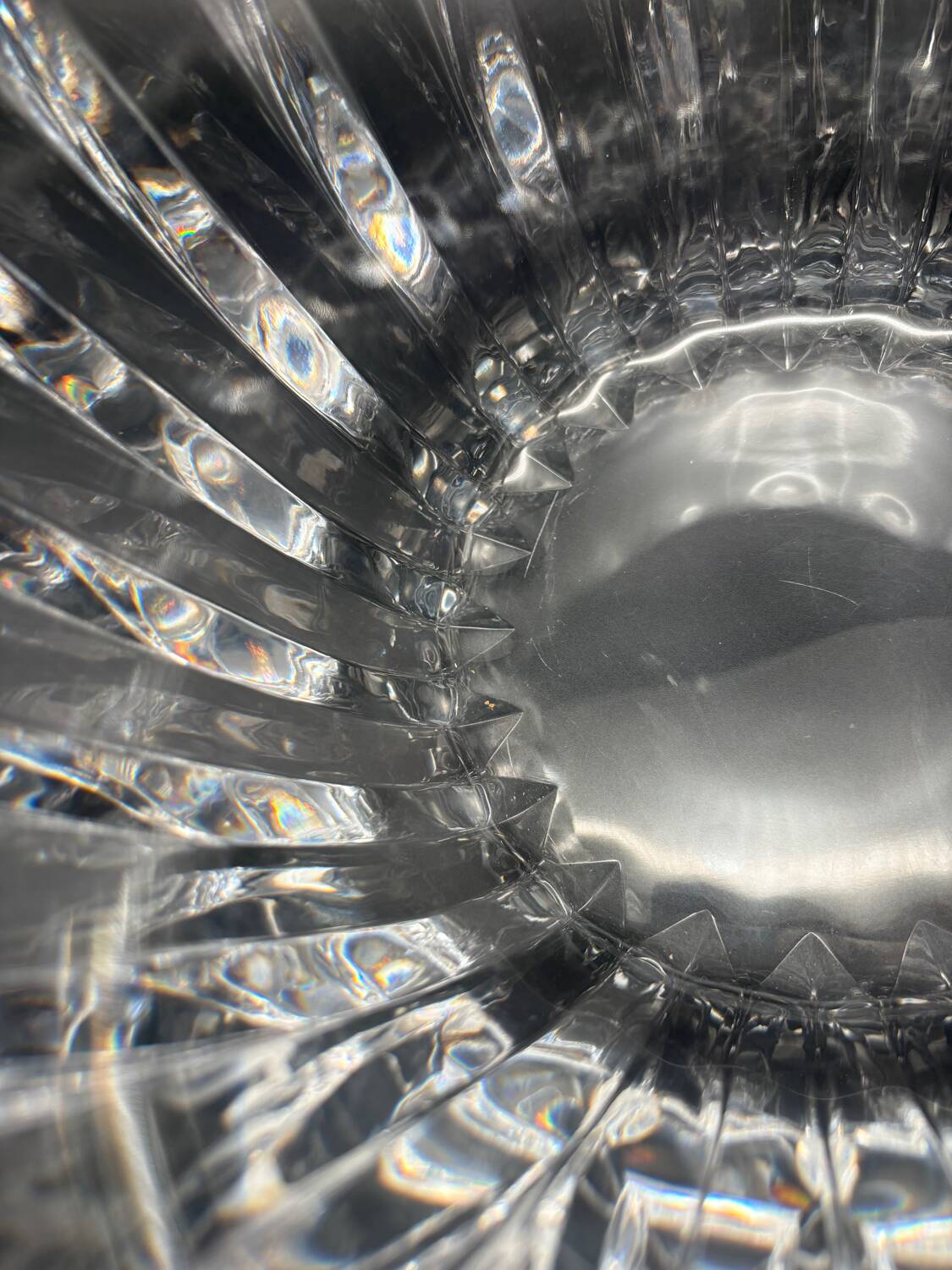 Large Orrefors Crystal fruit bowl / salad bowl, Sweden, 1970
