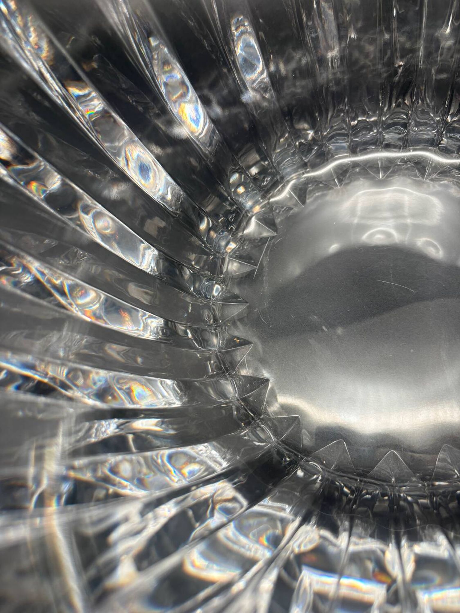 Large Orrefors Crystal fruit bowl / salad bowl, Sweden, 1970