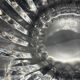 Large Orrefors Crystal fruit bowl / salad bowl, Sweden, 1970