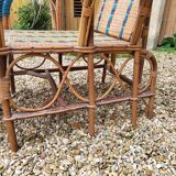 Rattan armchair / chaise longue