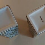 Pair of Limoges porcelain vases speckled decoration