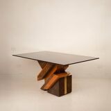 Postmodern sculptural table by Poggioli Italy 1970s