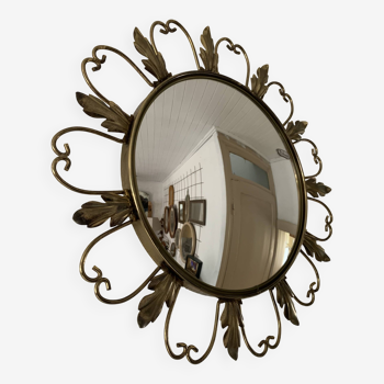 Round vintage witch mirror