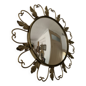 Round vintage witch mirror