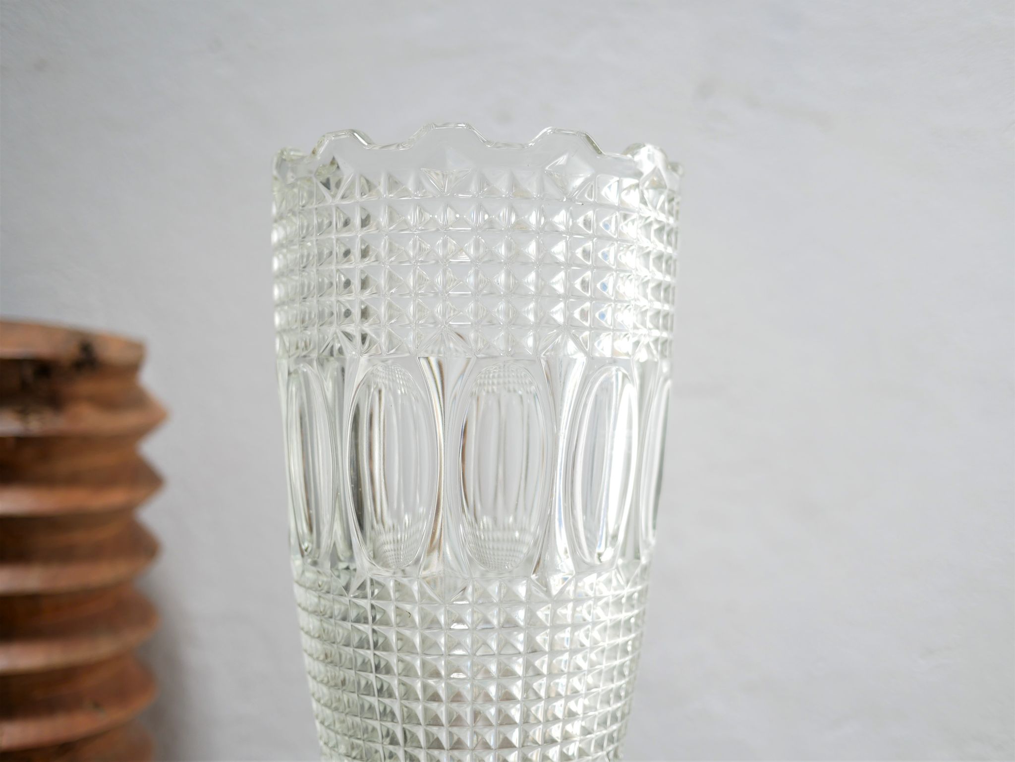 Vase vintage en verre