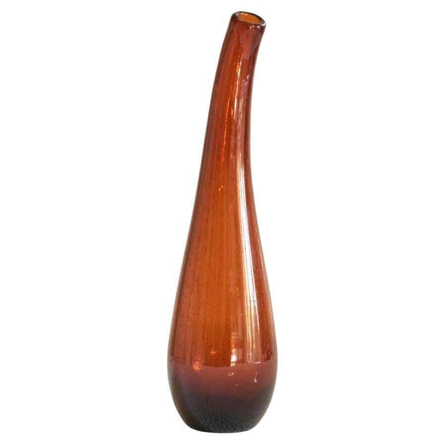 Blown glass vase from the 1960s