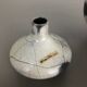 Set of 3 grey ceramic studio pottery vase objects by Otto Keramik, Germany 1980s