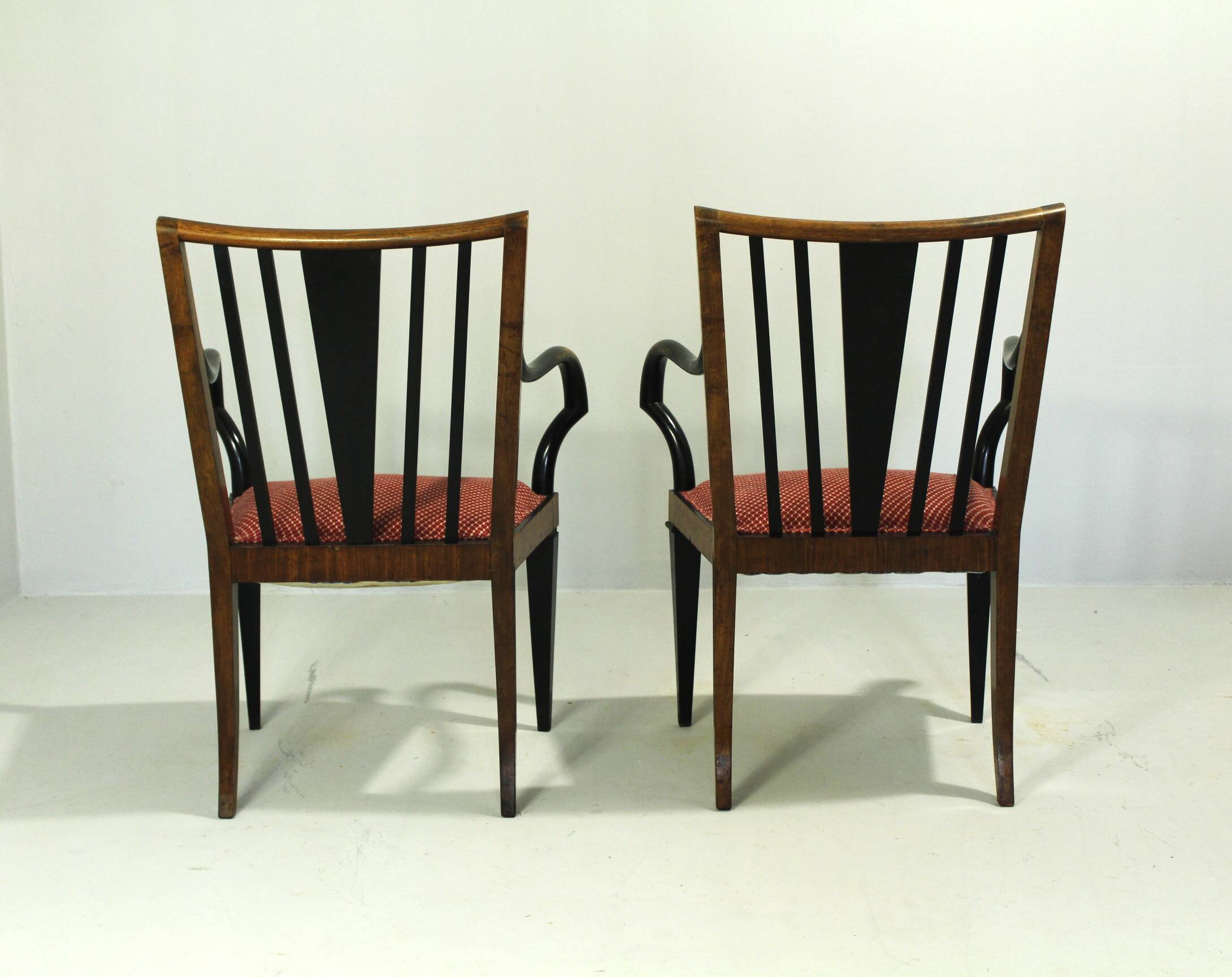 Pair of Large Palace Armchairs, Art Deco, Austria 1920