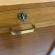 1960s office filing cabinet with curtains