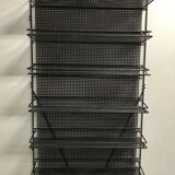 50s shop perforated metal wall shelf