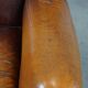Vintage Sheepskin Leather Wingback Chair