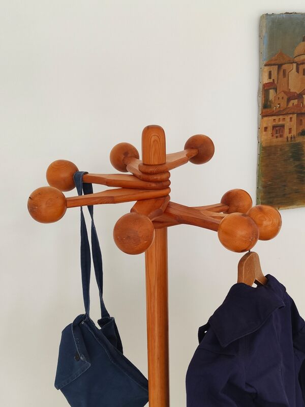 Porte manteau en pin massif Reiner Daumiller