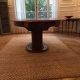 Old oval table with extension