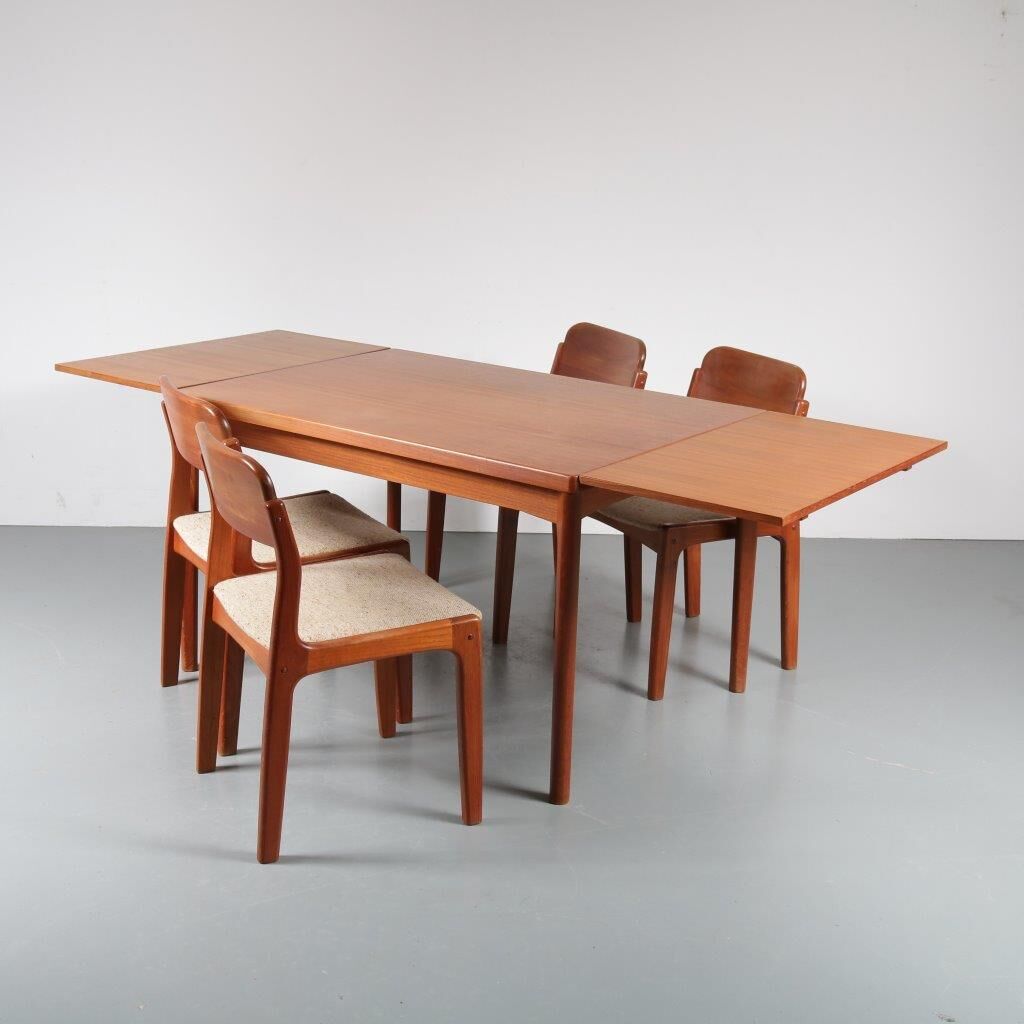 All dining room Scandinavian by Henning Kjaernulf for Vejle Stole