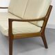 3-Seater Senator Sofa in Leather and Teak by Ole Wanscher for Cado, 1977