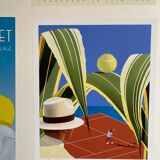 Original Razzia poster - Monte Carlo country club - Signed by the artist - On linen