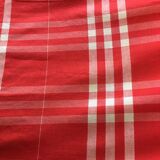 Rectangular tablecloth in gingham red cotton