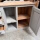 Grey patinated enfilade handcrafted.