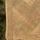 Table basse style Louis XV bois brut