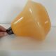 Vintage pendant light, yellow opaline.