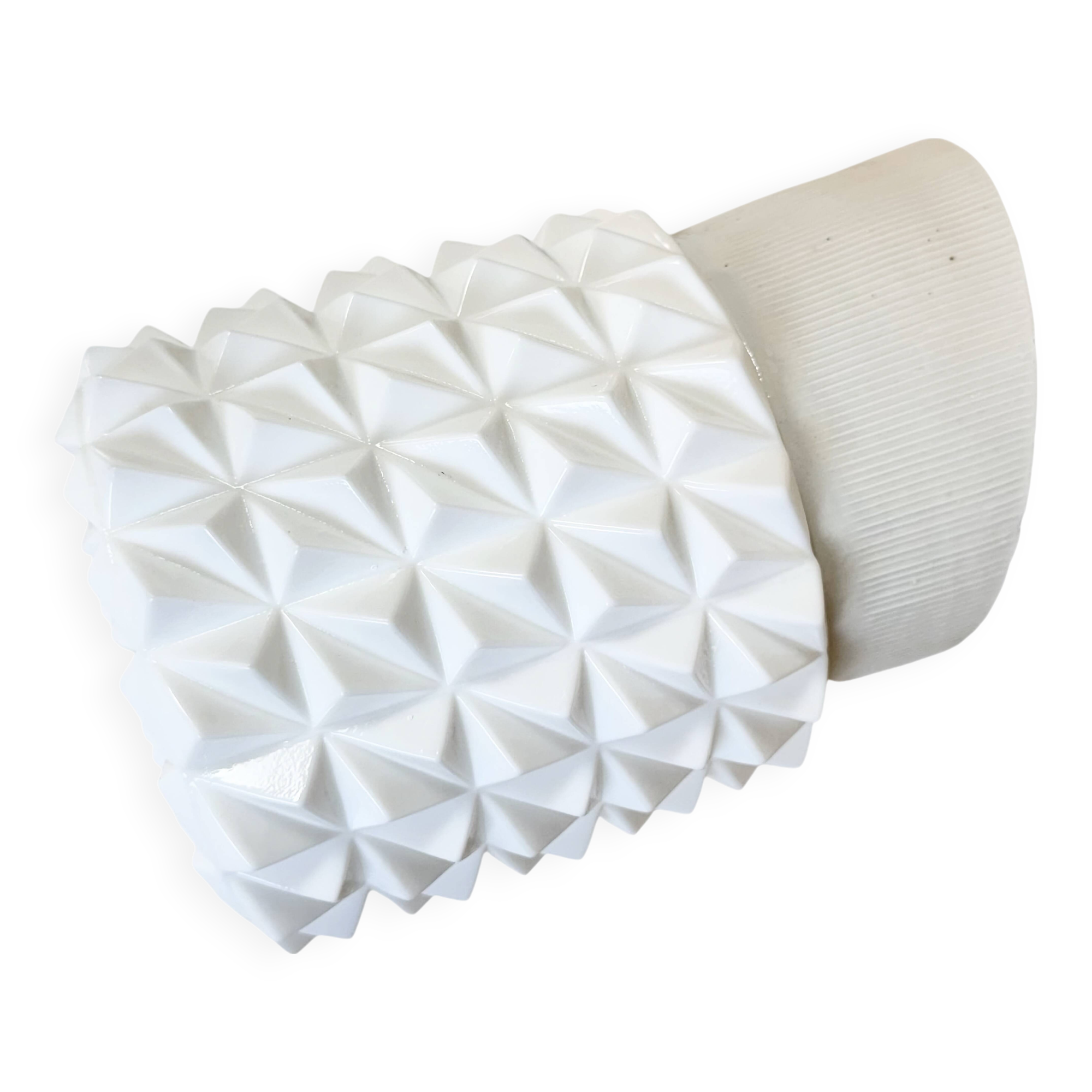 Vintage White Porcelain Wall Light, 1970s