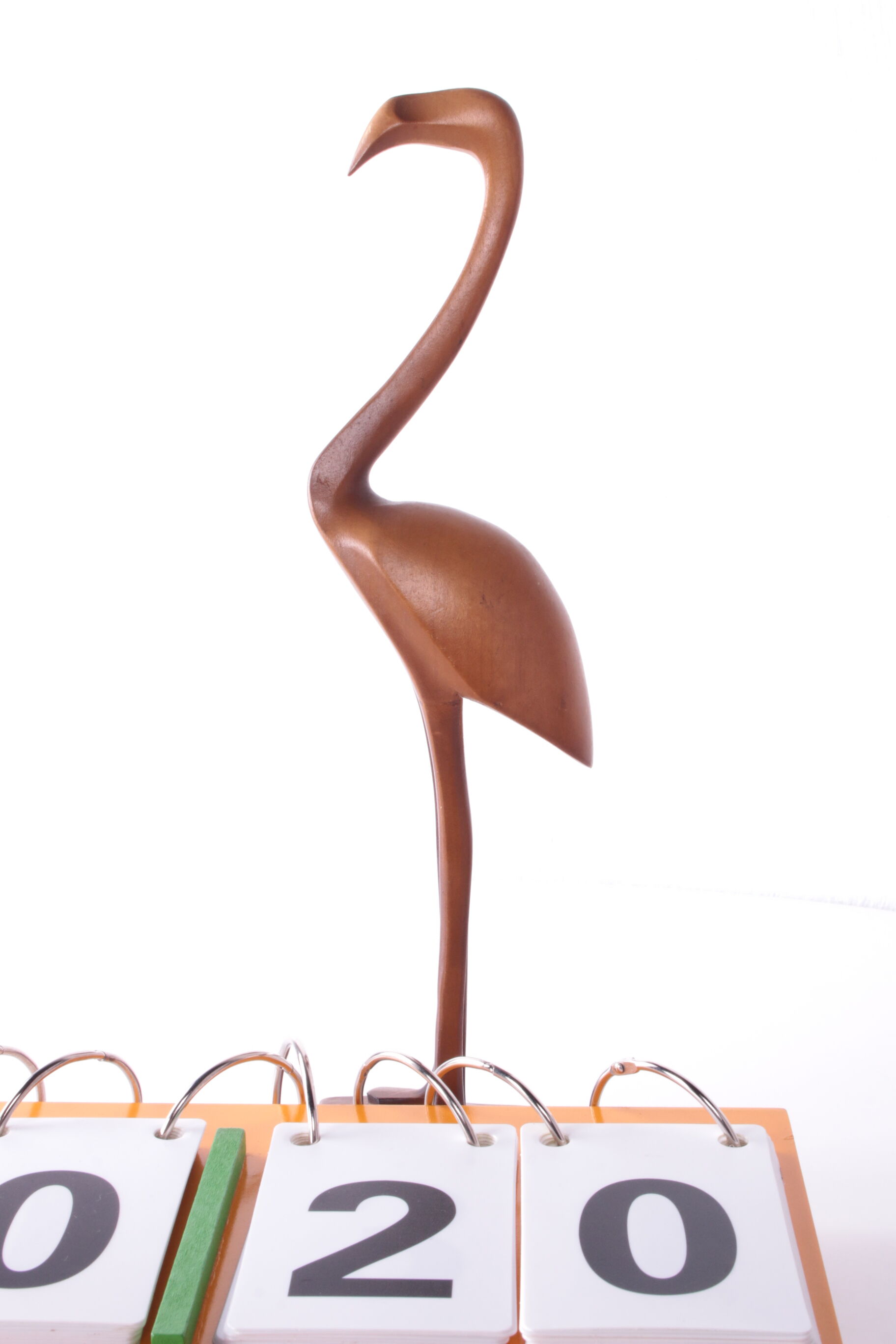 Vintage wooden flamingo 1960s