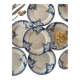 Lot 6 flat plates, 1 dish, 1 Ceranord Saint Amand Vintage 1950s dish