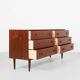 Midcentury Danish sideboard with 6 drawers in teak by Dyrlund 1960s