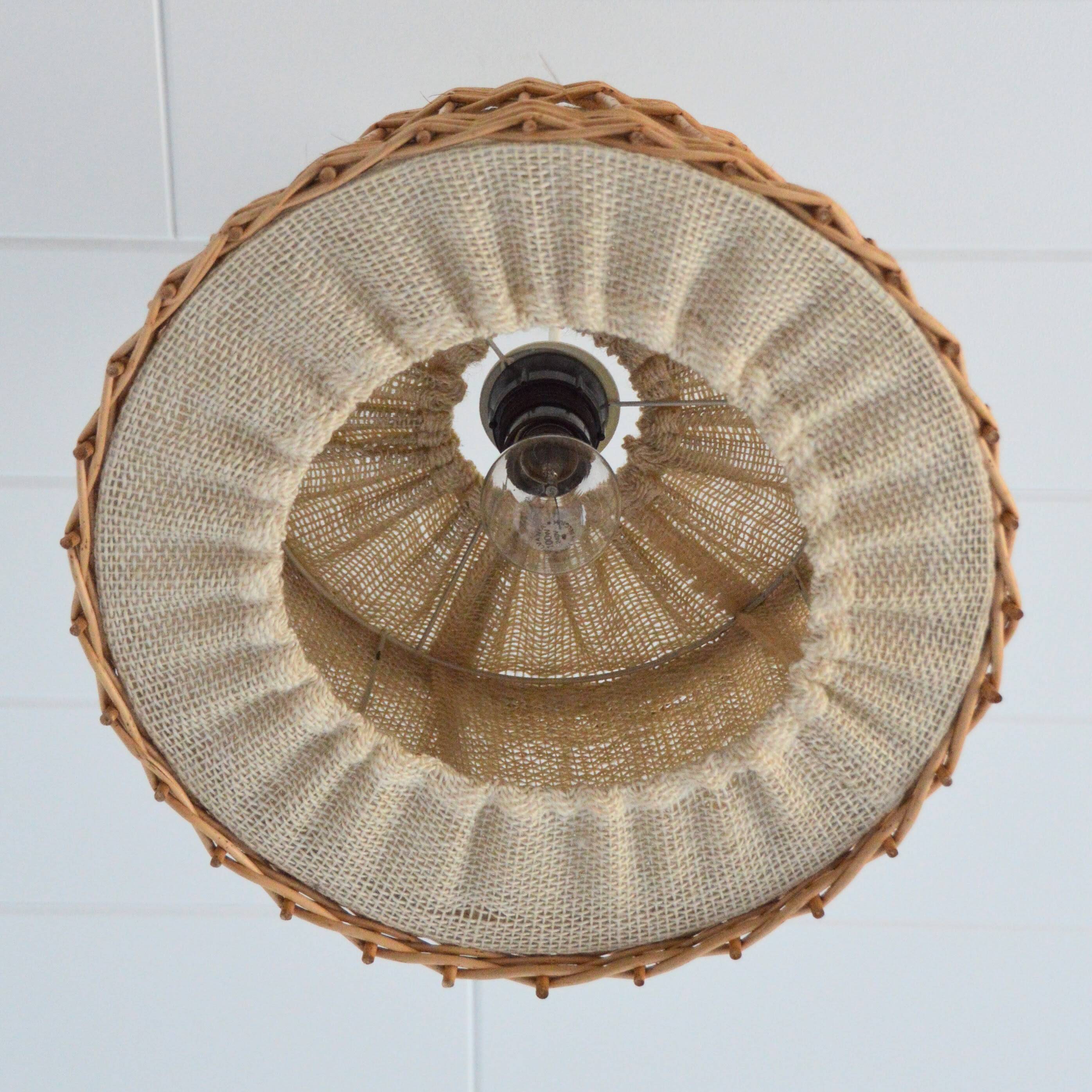 Jute and rattan suspension from the 1970s.
