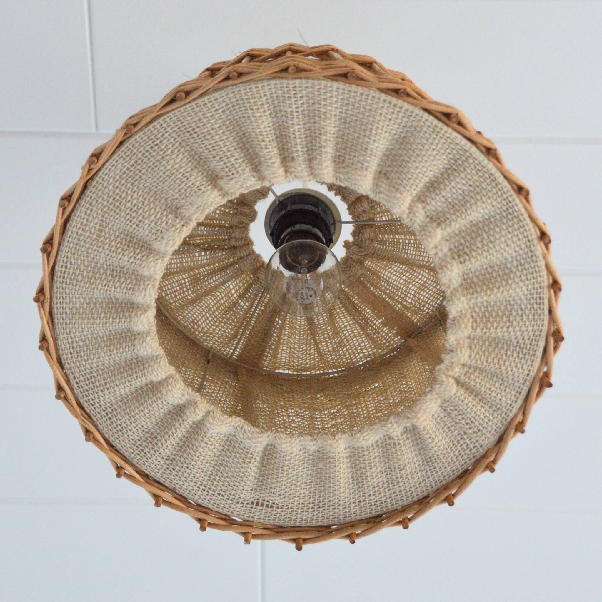 Jute and rattan suspension from the 1970s.