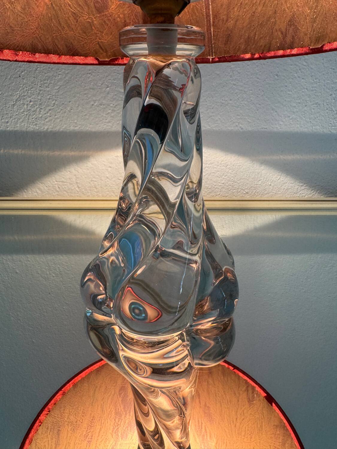 60s crystal table lamp
