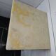 Bedside table in patinated iron, brass and marble tops