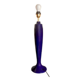 Large vintage lamp base in cobalt blue ceramic – 1960s