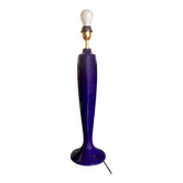 Large vintage lamp base in cobalt blue ceramic – 1960s