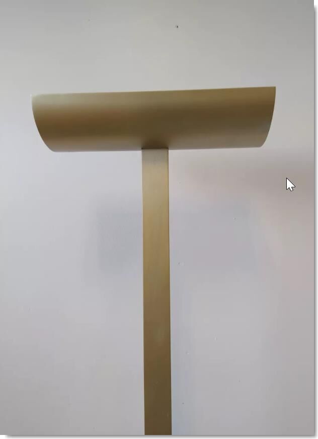 Halogen floor lamp golden matte vintage italian flos