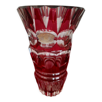 Val Saint Lambert art deco vase