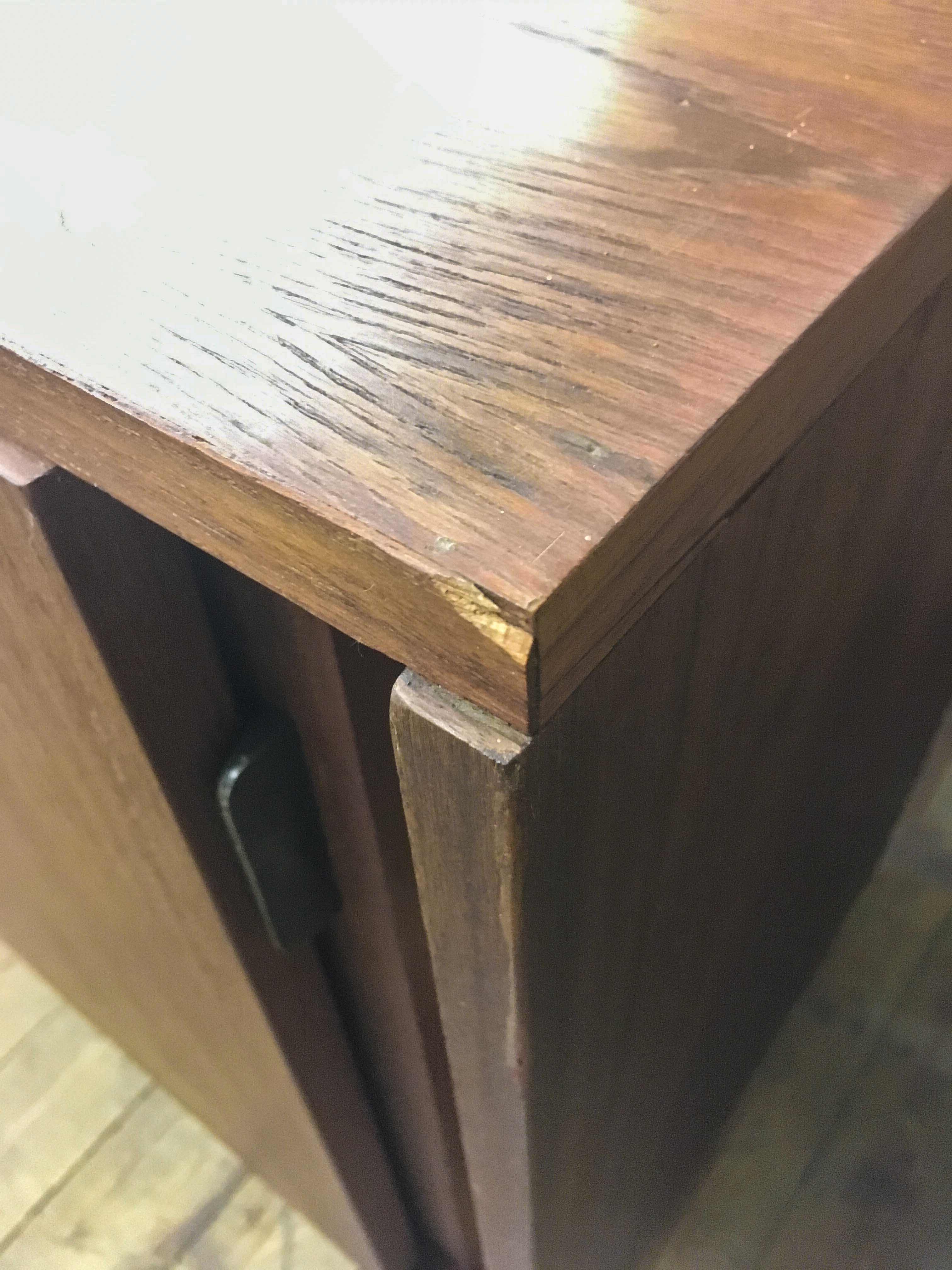 Small Sideboard in Teak by Herbert Hirche for Holzäpfel, Germany