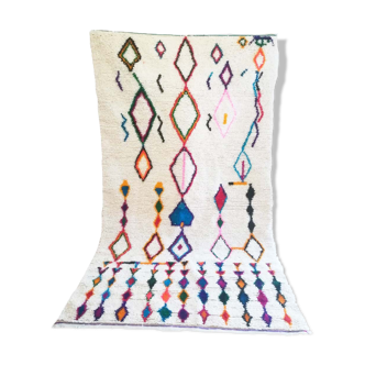 Colorful diamond berber carpet 260 x 150 cm