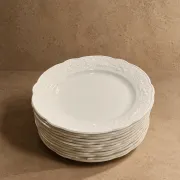 Set of dessert plates Digoin & Sarreguemines, France, circa 1950