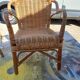 Vintage Bamboo and Rattan Children's Table + Armchair