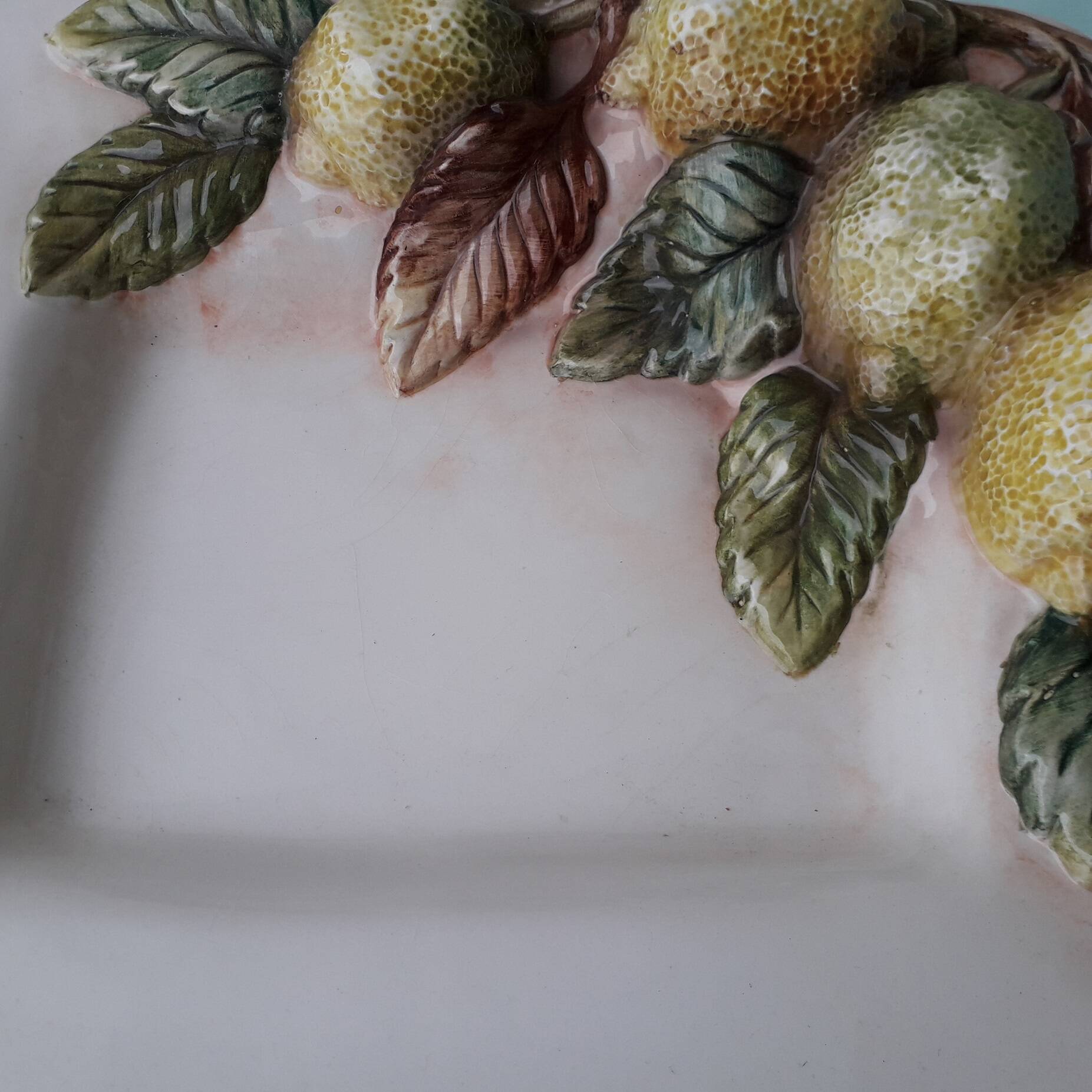 Chaumette Italy lemon barbotine dish