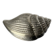 Shell jewellery box, silver plated, Italy, circa 1970s